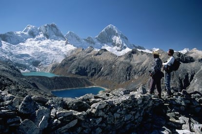 La laguna de Cullicocha, en la Cordillera Blanca.