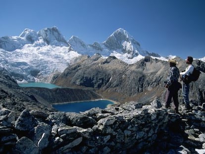 La laguna de Cullicocha, en la Cordillera Blanca.