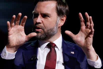 El vicepresidente J. D. Vance, el martes, en un acto de Turning Point USA en Athens (Georgia).