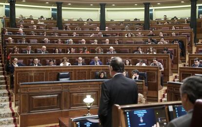 Mariano Rajoy, presidente del Gobierno en el Congreso de los Diputados