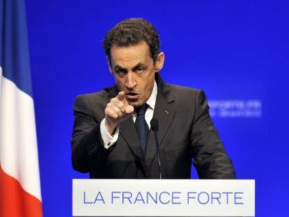 Sarkozy, en campa&ntilde;a de las presidenciales que perdi&oacute; en abril de 2012.