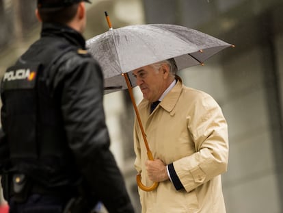 El extesorero del PP, Luis Bárcenas, llega a la Audiencia Nacional, en una imagen de 2018.