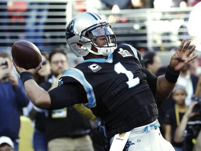 El quarterback de los Panthers, Cam Newton.