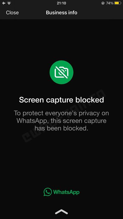 WhatsApp evitar captura de la foto de perfil