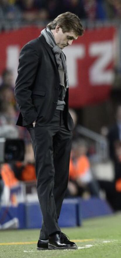 Tito Vilanova, en el partido contra el Bayern.