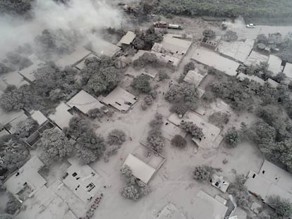 El Rodeo, one of the cities affected by the Volcán de Fuego