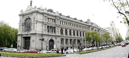 Vista de la fachada del Banco de España.