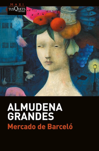 Portada del libro 'Mercado de Barceló", de Almudena Grandes, ilustrada por Ana Juan. 