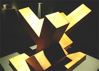 Una de las piezas que se incluye en la exposición <i>Oteiza, el obre</i><i>ro metafísico,</i><b> que se presenta en Girona.</b>