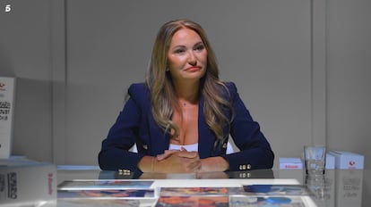 Carolina Perles, exmujer de José Luis Ábalos durante una entrevista en Telecinco