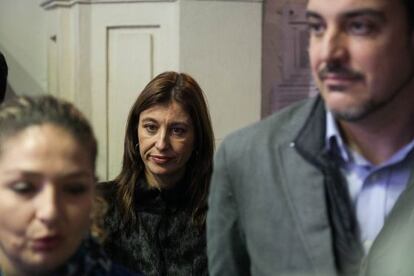 La exalcaldesa de Orihuela, Mónica Lorente, del PP, el día que se presentó la moción de censura.