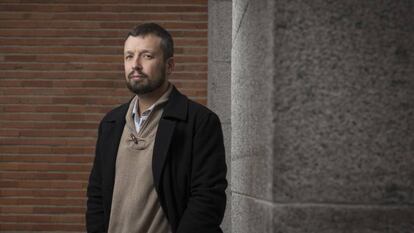 Jos&eacute; Manuel Fern&aacute;ndez, antes de la entrevista. 