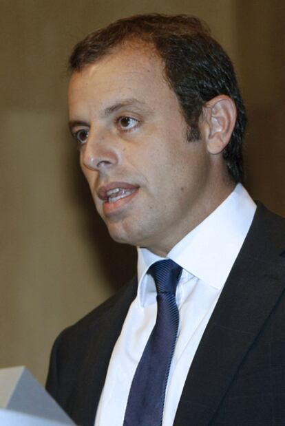 El presidente del FC Barcelona, Sandro Rosell.