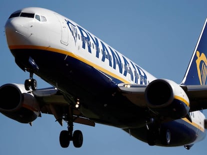 Un avión de Ryanair, en una foto de archivo.