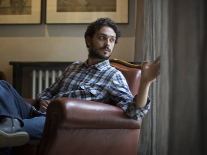 El joven escritor italiano Giorgio Fontana, en Barcelona.