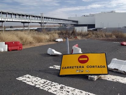A parking area at the Ciudad Real airport.