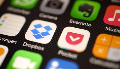 Dropbox para iPhone.