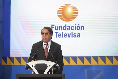 Emilio Azcárraga Jean presidente del grupo Televisa, en mayo 2015. 
