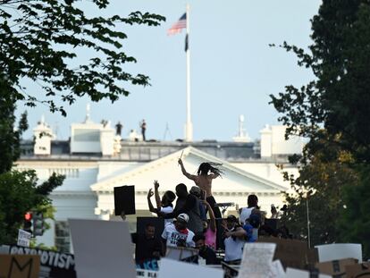 La protesta de este sábado en Washington.