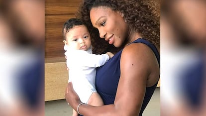 Serena Williams y su hija, Alexis Olympia, en una foto publicada en la cuenta de Instagram de la tenista.