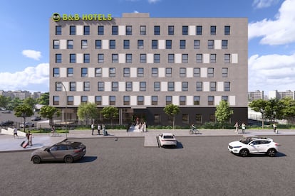 Recreación del futuro B&B en Vallecas (Madrid), que se inaugurará en diciembre de 2025.