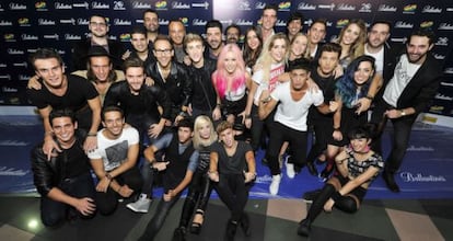 Foto de familia de la gala de nominaci&oacute;n de los Premios 40 Principales.