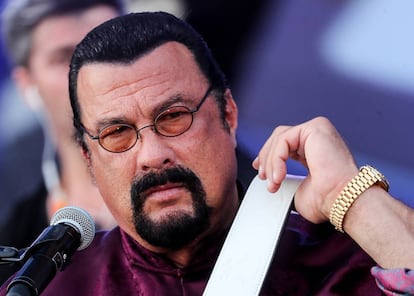 Steven Seagal en un festival musical en Baku, Azerbaijan, el pasado julio.