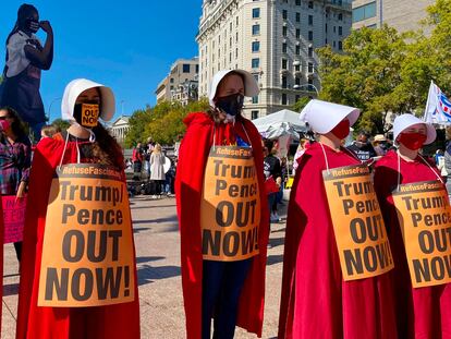 Una protesta en Washington, el pasado 17 de octubre.