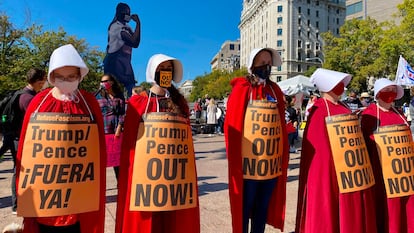 Una protesta en Washington, el pasado 17 de octubre.