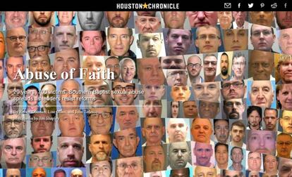 Portada del 'Houston Chronicle' con fotos de los acusados.