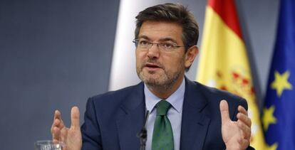 El ministro de Justicia, Rafael Catalá.