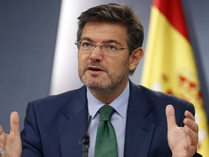 El ministro de Justicia, Rafael Catalá.