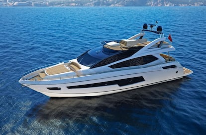 El Sunseeker 80 Sport Yacht, de 24,72 metros de eslora, es uno de los barcos británicos más singulares de la actualidad. A partir de 3,9 millones de euros (impuestos no incluidos).