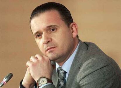 Pedja Mijatovic, durante la rueda de prensa de ayer.