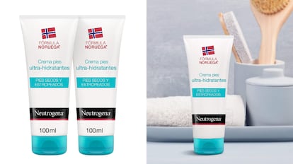La crema super hidratante de la firma Neutrogena para hidratar pies se vende en dos unidades en Amazon.