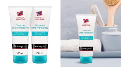 La crema super hidratante de la firma Neutrogena para hidratar pies se vende en dos unidades en Amazon.