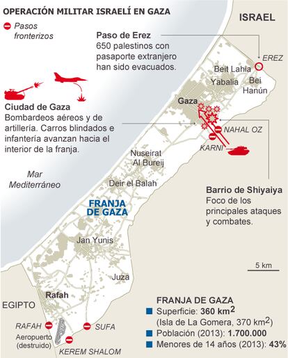 Fuente: Oficina Central de Estadísticas de Palestina y agencias.
