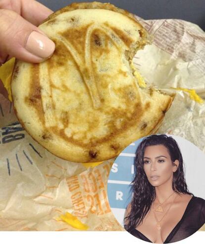 <strong>Qué ‘snack’.</strong> McMuffin (pequeña hamburguesa que puede contener huevo, beicon, carne...).
<strong>La opinión del especialista.</strong> La mujer de Kayne West está siempre en el punto de mira por su aumento y disminución de peso. "Este tipo de productos 'fast food' que contienen beicon, queso y carne pueden llegar a tener más de 700 kcal, lo que supone un poco menos de la mitad de las que debería ingerir un adulto al día. Obviamente, no es recomendable".