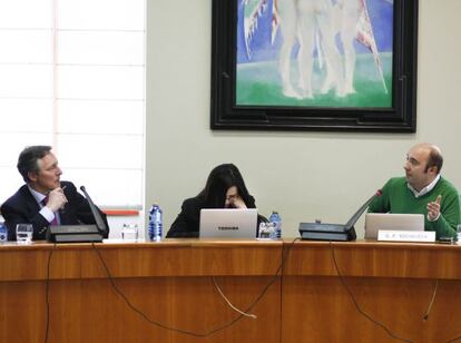 Gonzalo Ordóñez (izquierda) y José Manuel Lage (derecha) durante la sesión.