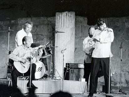 Actuación del grupo de Jazz "Charlie Bird" en 1969.