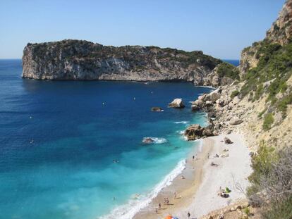 Cala de Ambolo de Jávea (Alicante).