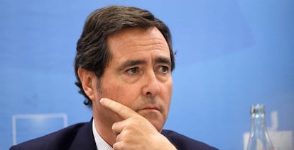 El presidente de la CEOE, Antonio Garamendi.