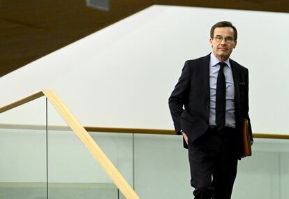 El primer ministro sueco, Ulf Kristersson, el pasado 1 de noviembre en Helsinki.