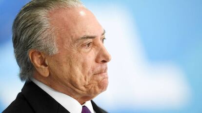 Michel Temer durante evento no Palácio do Planalto na terça-feira, dia 17 de outubro