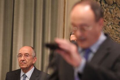 Fernández Ordóñez, en la toma de posesión de Linde.