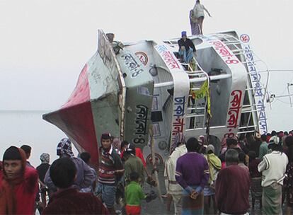 Imagen del barco siniestrado