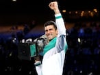 Djokovic celebra su victoria en el Open de Australia.