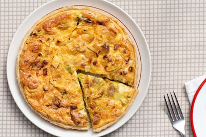 Receta de flamiche picarda