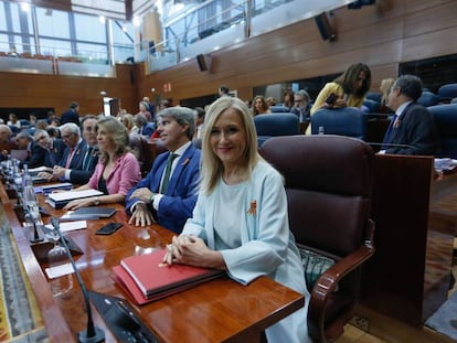 La presidenta de la CAM Cristina Cifuentes en el debate del estado de la regi&oacute;n 