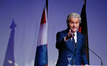 Geert Wilders l&iacute;der del Partido por la Libertad (PVV) 